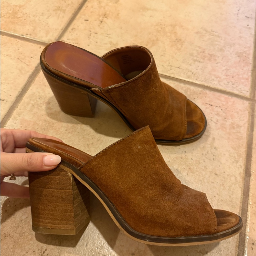 Steve Madden Brown Suede Women's Mules